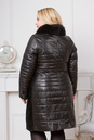 Женское кожаное пальто из натуральной кожи с воротником, отделка песец 0901016-2