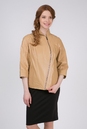 Женская кожаная куртка из натуральной кожи с воротником 0901072-3