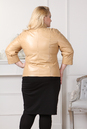 Женская кожаная куртка из натуральной кожи с воротником 0901072-5 вид сзади