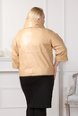 Женская кожаная куртка из натуральной кожи с воротником 0901075-8 вид сзади