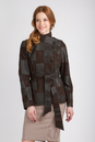 Женская кожаная куртка из натуральной замши с воротником 0901086