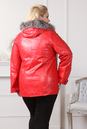Женская кожаная куртка из натуральной кожи с капюшоном, отделка чернобурка 0901088-4