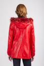 Женская кожаная куртка из натуральной кожи с капюшоном, отделка енот 0901093-2