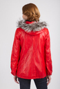 Женская кожаная куртка из натуральной кожи с капюшоном, отделка чернобурка 0901097-4