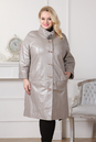 Женское кожаное пальто из натуральной кожи с воротником 0901099