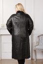Женское кожаное пальто из натуральной кожи с воротником, отделка ондатра 0901102-3