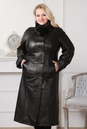 Женское кожаное пальто из натуральной кожи с воротником, отделка норка 0901104