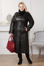Женское кожаное пальто из натуральной кожи с воротником, отделка норка 0901104-3