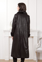 Женское кожаное пальто из натуральной замши с воротником, отделка норка 0901115-3