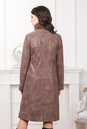 Женское кожаное пальто из натуральной замши с воротником, отделка норка 0901116-3