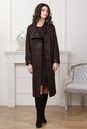 Женское кожаное пальто из натуральной замши с воротником 0901118-2