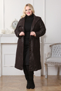 Женское кожаное пальто из натуральной замши с воротником 0901118-6