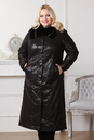 Женское кожаное пальто из натуральной замши с воротником, отделка норка 0901119