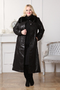 Женское кожаное пальто из натуральной замши с воротником, отделка норка 0901119-6