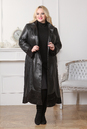 Женское кожаное пальто из натуральной кожи с воротником, отделка замша 0901120-5