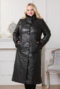 Женское кожаное пальто из натуральной кожи с воротником, отделка норка 0901121-5