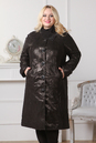 Женское кожаное пальто из натуральной замши с воротником 0901122