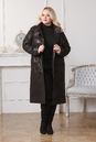 Женское кожаное пальто из натуральной замши с воротником 0901122-5
