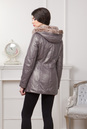 Женская кожаная куртка из натуральной кожи с капюшоном, отделка мутон 0901129-4