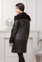 Женское кожаное пальто из натуральной кожи с капюшоном, отделка мутон 0901132-3