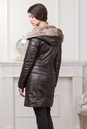 Женское кожаное пальто из натуральной кожи с капюшоном, отделка мутон 0901133-3