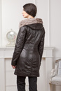 Женская кожаная куртка из натуральной кожи с капюшоном, отделка мутон 0901135-5