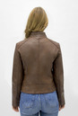 Женская кожаная куртка из натуральной кожи с воротником 0901138-2