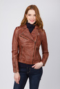Женская кожаная куртка из натуральной кожи с воротником 0901191