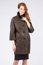 Женское кожаное пальто из натуральной кожи с воротником, отделка норка 0901214