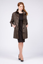 Женское кожаное пальто из натуральной кожи с воротником, отделка норка 0901214-2
