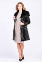 Женское кожаное пальто из натуральной кожи с воротником, отделка кролик 0901248-3