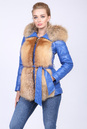 Женская кожаная куртка из натуральной кожи с капюшоном, отделка лиса 0901267