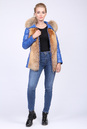 Женская кожаная куртка из натуральной кожи с капюшоном, отделка лиса 0901267-3