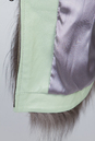 Женская кожаная куртка из натуральной кожи с капюшоном, отделка чернобурка 0901271-5