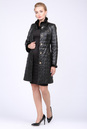 Женское кожаное пальто из натуральной кожи с воротником, отделка норка 0901276-2