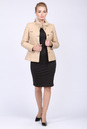 Женская кожаная куртка из натуральной кожи с воротником, отделка норка 0901277-2