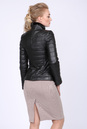 Женская кожаная куртка из натуральной кожи с воротником, отделка норка 0901278-6