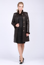 Женское кожаное пальто из натуральной кожи с воротником, отделка норка 0901281-2
