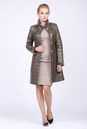 Женское кожаное пальто из натуральной кожи с воротником, отделка норка 0901282-2