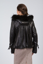 Женская кожаная куртка из натуральной кожи с капюшоном, отделка енот 0901299-5