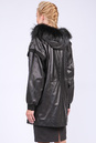 Женская кожаная куртка из натуральной кожи с капюшоном, отделка енот 0901300-4