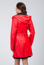 Женское кожаное пальто из натуральной кожи с капюшоном 0901313-5