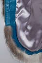 Женская кожаная куртка из натуральной кожи с воротником, отделка чернобурка 0901323-2
