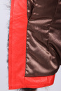 Женская кожаная куртка из натуральной кожи без воротника, отделка лиса 0901337-4