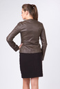 Женская кожаная куртка из натуральной кожи без воротника 0901380-3