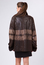 Женское кожаное пальто из натуральной кожи с воротником, отделка кролик 0901395-4