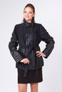 Женская кожаная куртка из натуральной замши с воротником 0901411