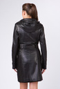 Женское кожаное пальто из натуральной кожи с капюшоном 0901419-2