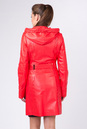 Женское кожаное пальто из натуральной кожи с капюшоном 0901420-4