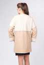 Женская кожаная куртка из натуральной кожи без воротника, отделка енот 0901450-3